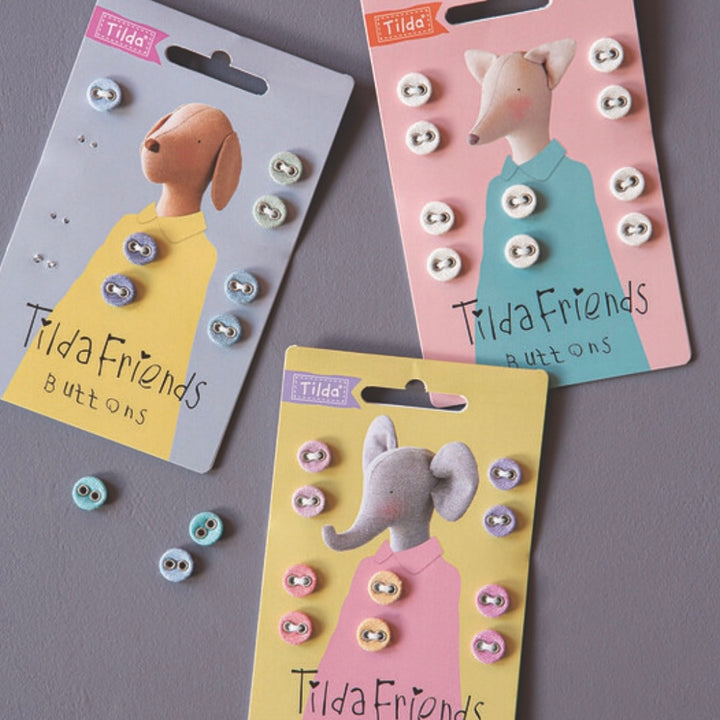Tilda Friends Chambray Buttons 9 mm