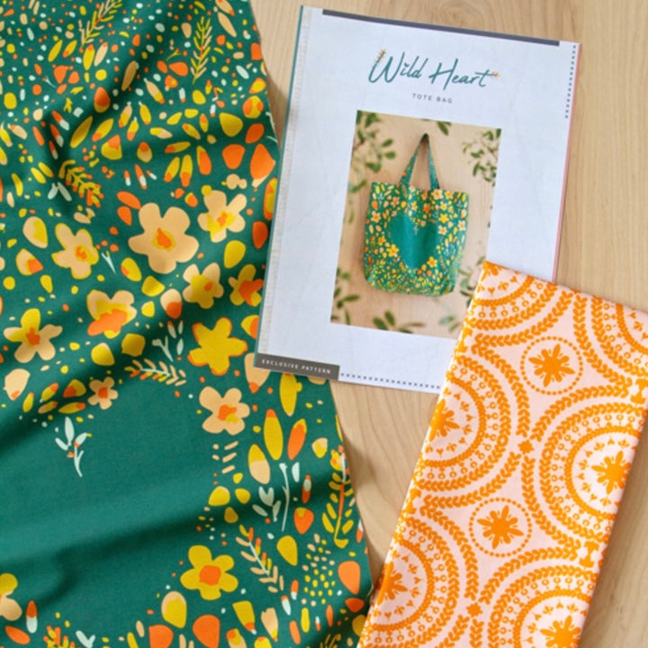 Wild Heart Tote Bag Panel Kit