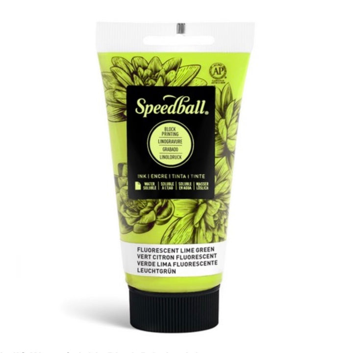 Water-Soluble Fluorescent Block Printing Inks