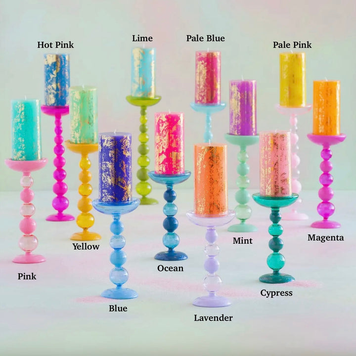 Glitterville Sugar Plum Finial Candle Holder