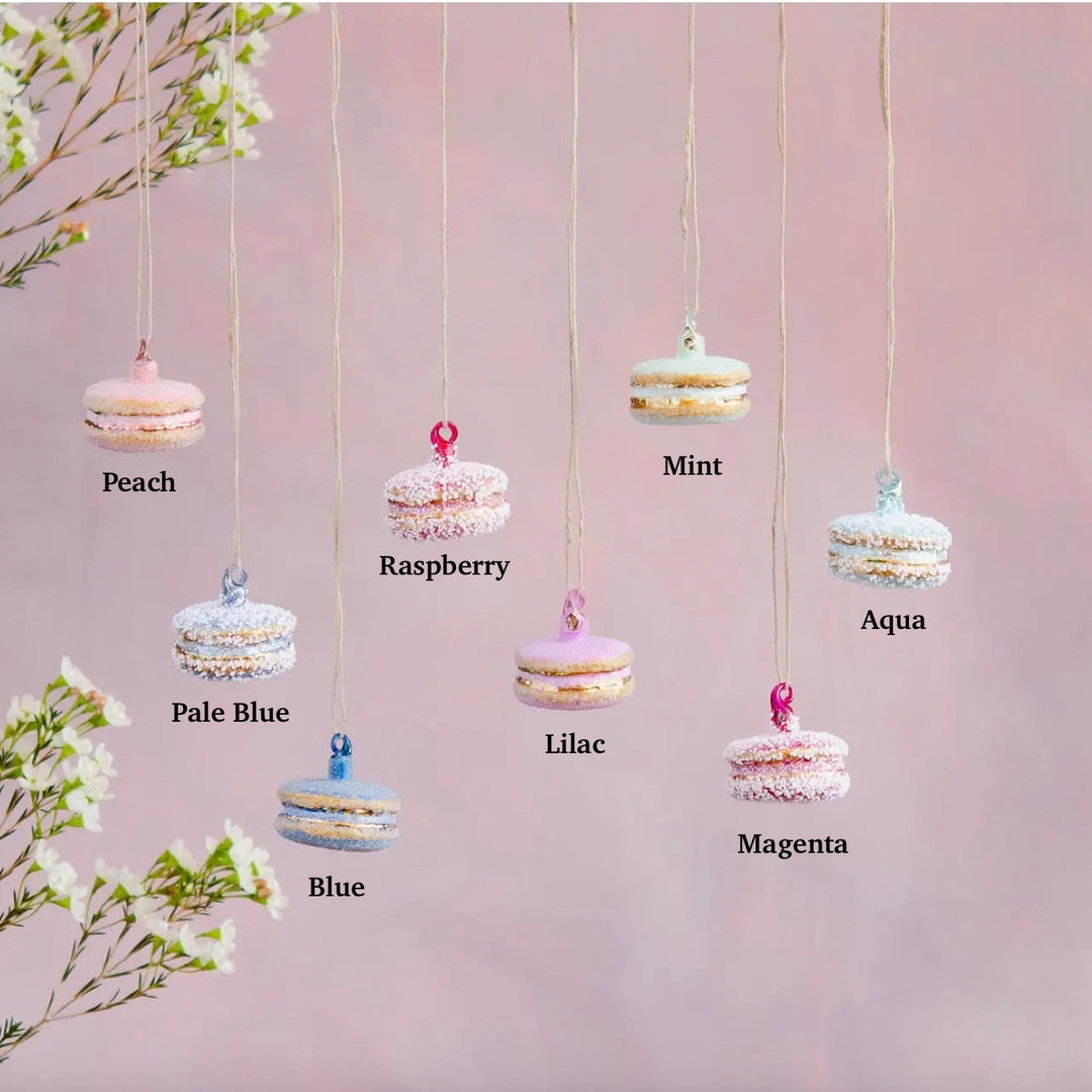 Glitterville Macaron Ornaments