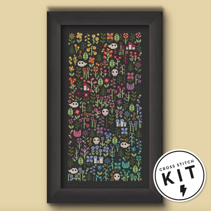 Rainbow Garden Cross Stitch Kit