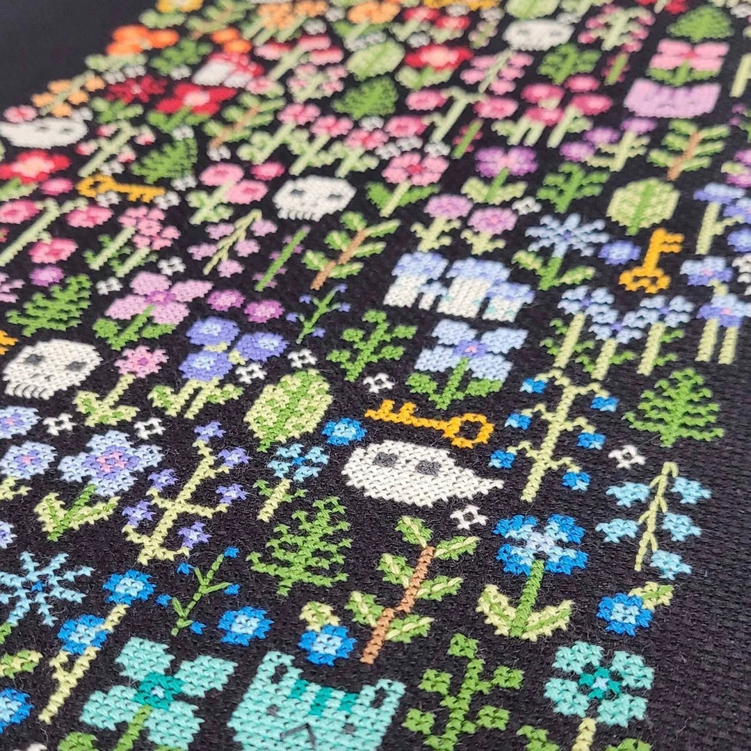 Rainbow Garden Cross Stitch Kit