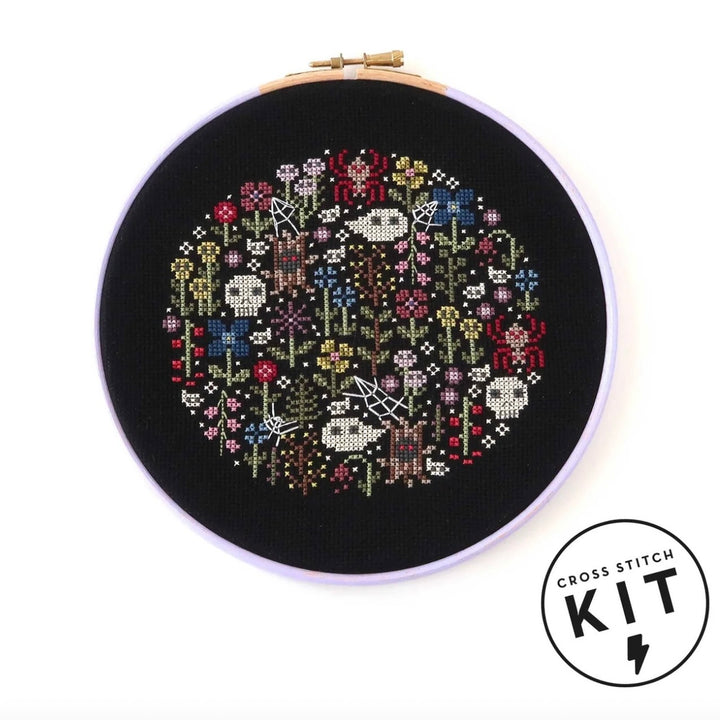 Mini Haunted Garden Cross Stitch Kit