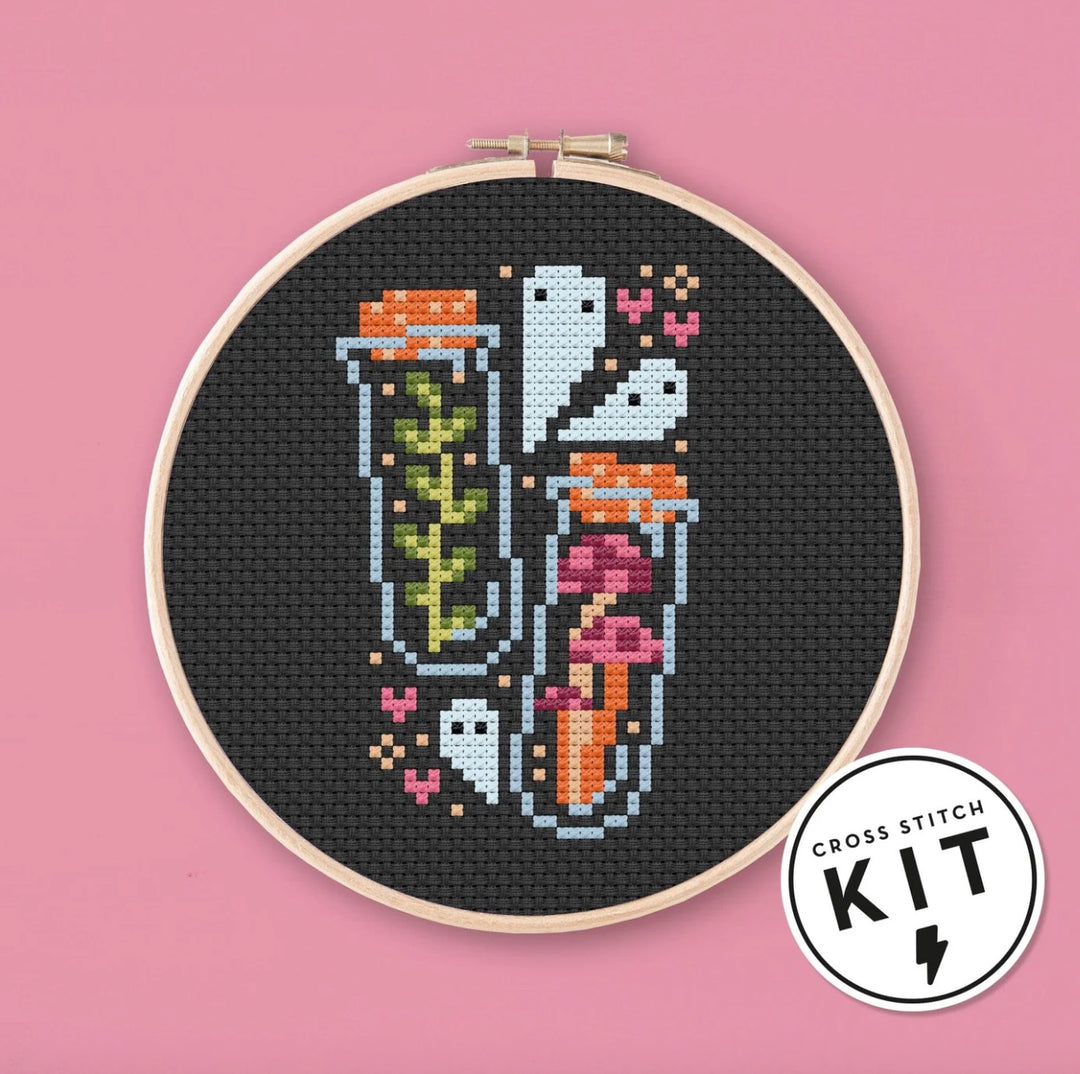 Mushroom Potion Cross Stitch Kit