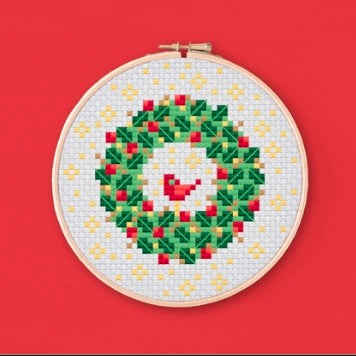 Mini Wreath Cross Stitch Kit