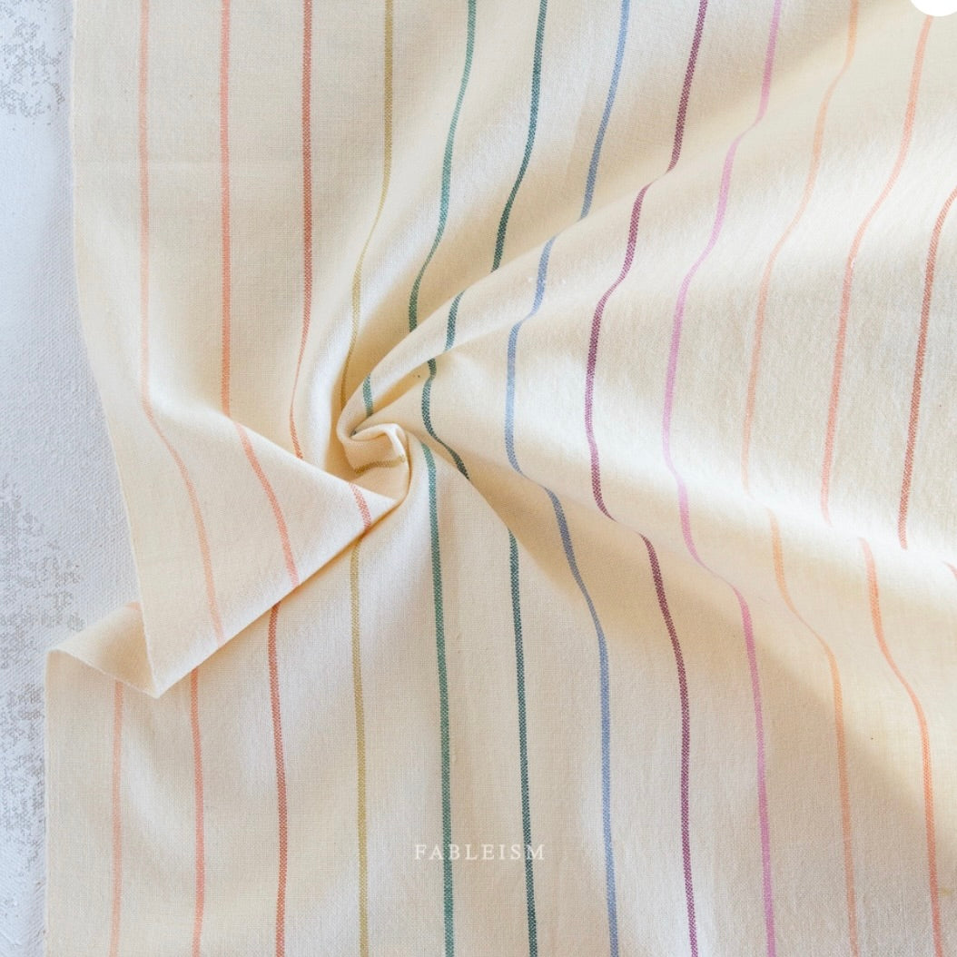 Lucky Loom by the 1/4 Yard - Skinny Stripe Rainbow