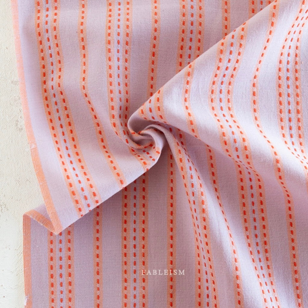 Lucky Loom by the 1/4 Yard - Stitch Stripe Lavender