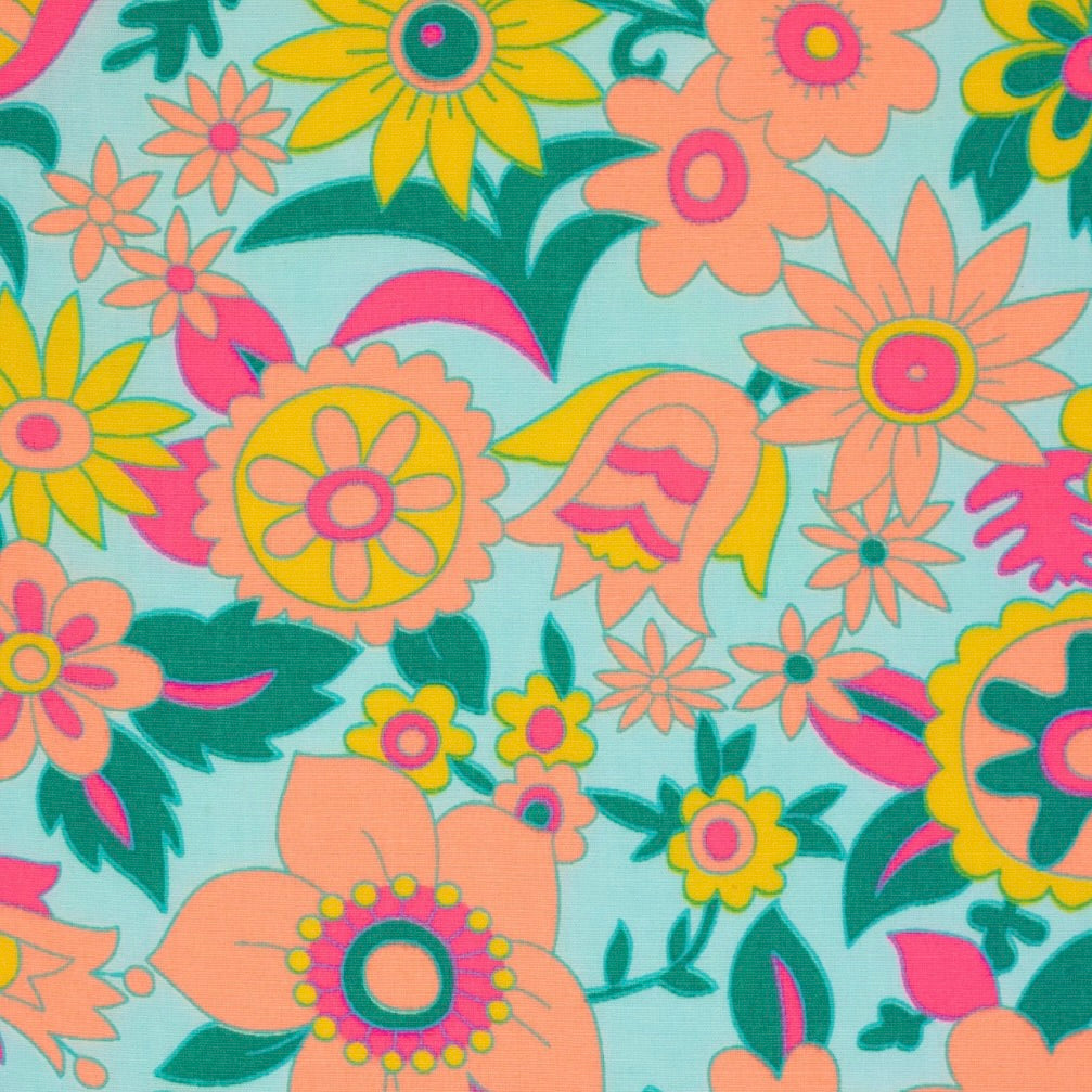 Petit Pan Cotton by the 1/4 Yard - Hippie Azure