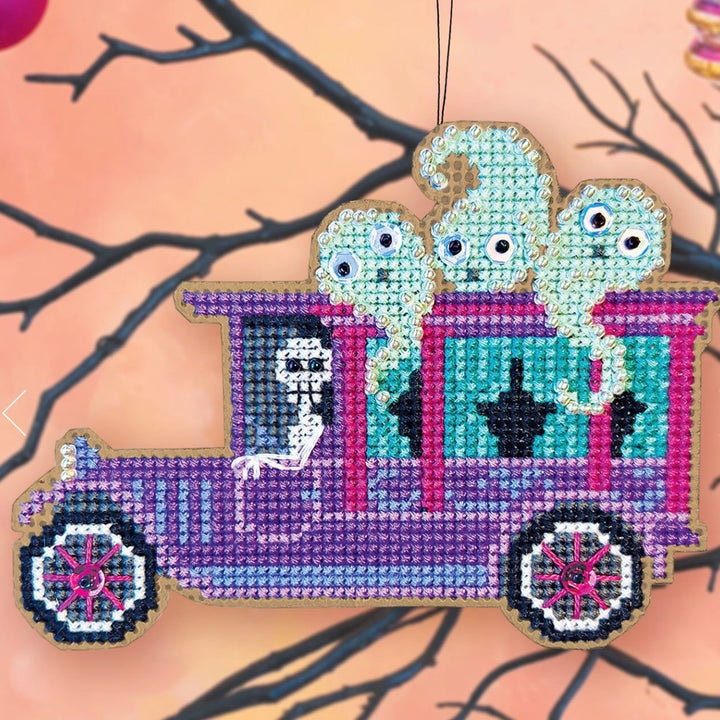 Haunted Hearse Cross Stitch Kit