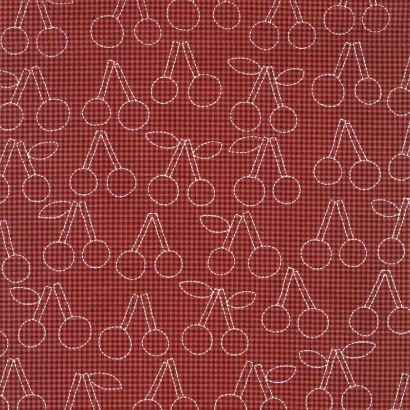 Kokka Kawaii by the 1/4 Yard - Red Cherries