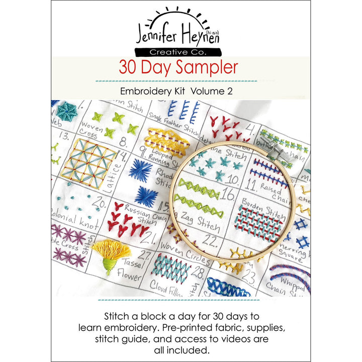 30 Day Sampler Embroidery Kit Vol. 2