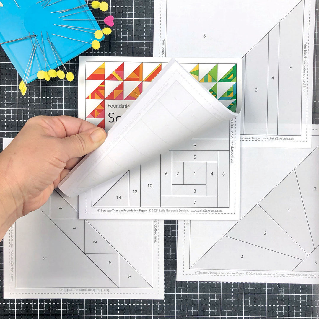Scrappy Triangle 6" FPP Pad
