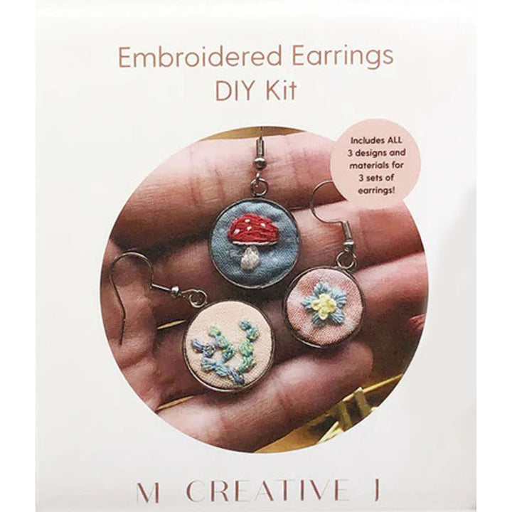 Embroidered Earrings Kit