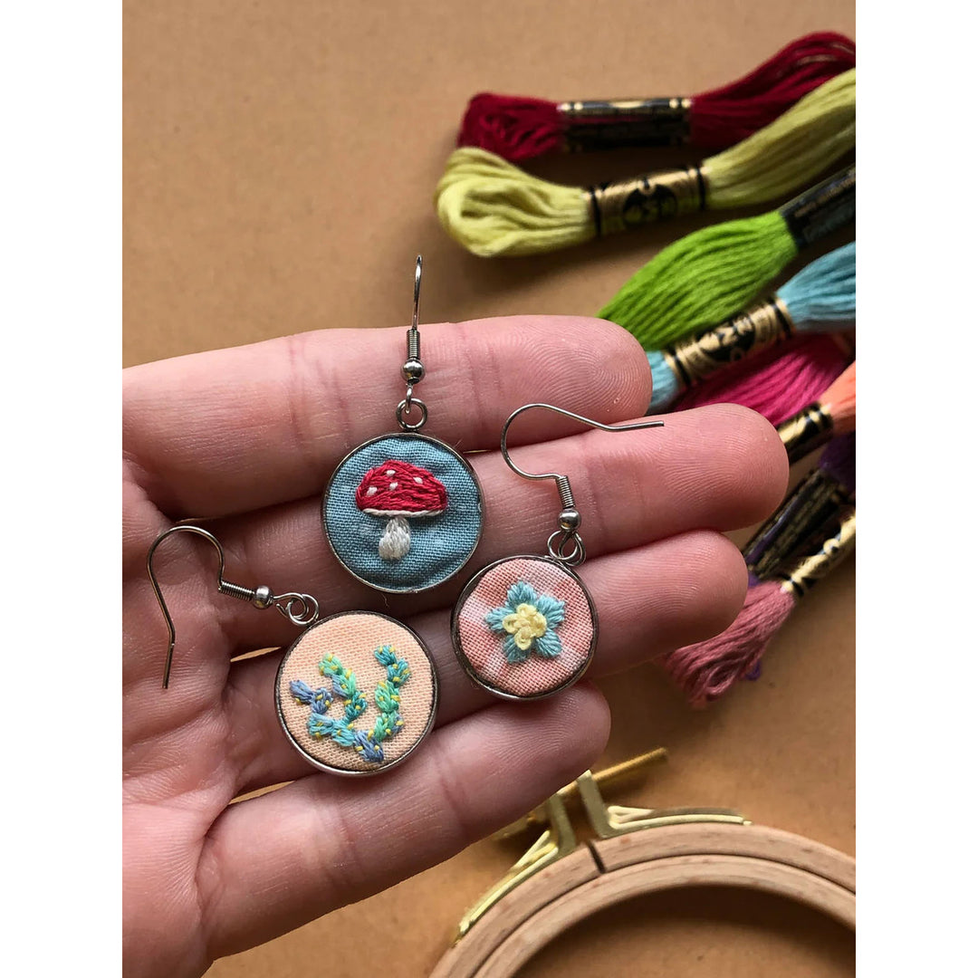 Embroidered Earrings Kit