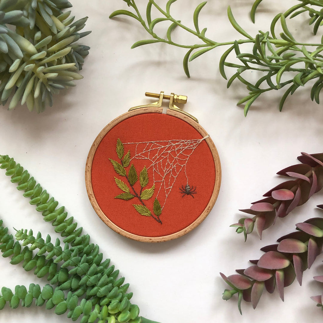 A Spider's Web Embroidery Kit