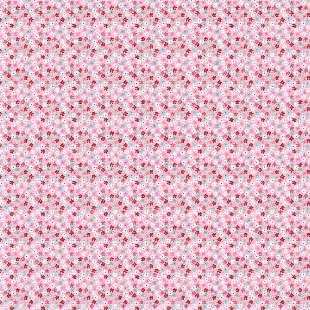 Smitten Chicken by the 1/4 Yard - Wild Phlox Pink