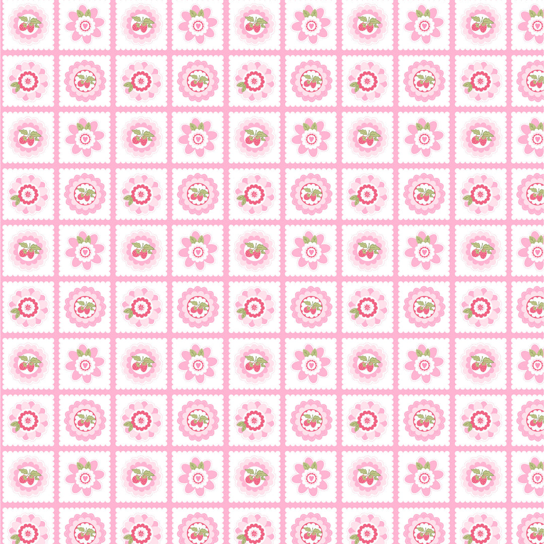 Smitten Chicken by the 1/4 Yard - Petit Fours Pink