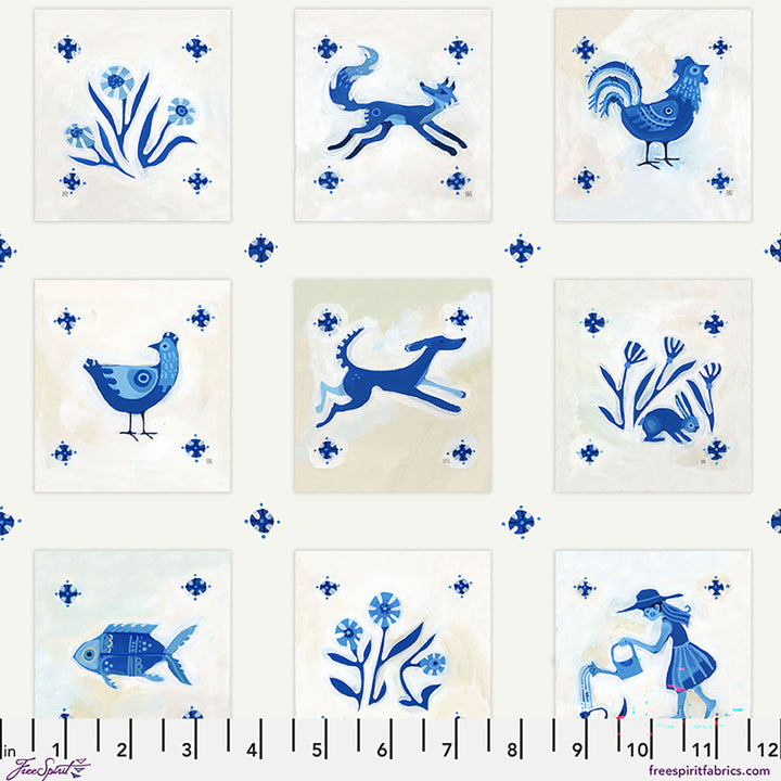 Azul by the 1/4 Yard - Azulejos