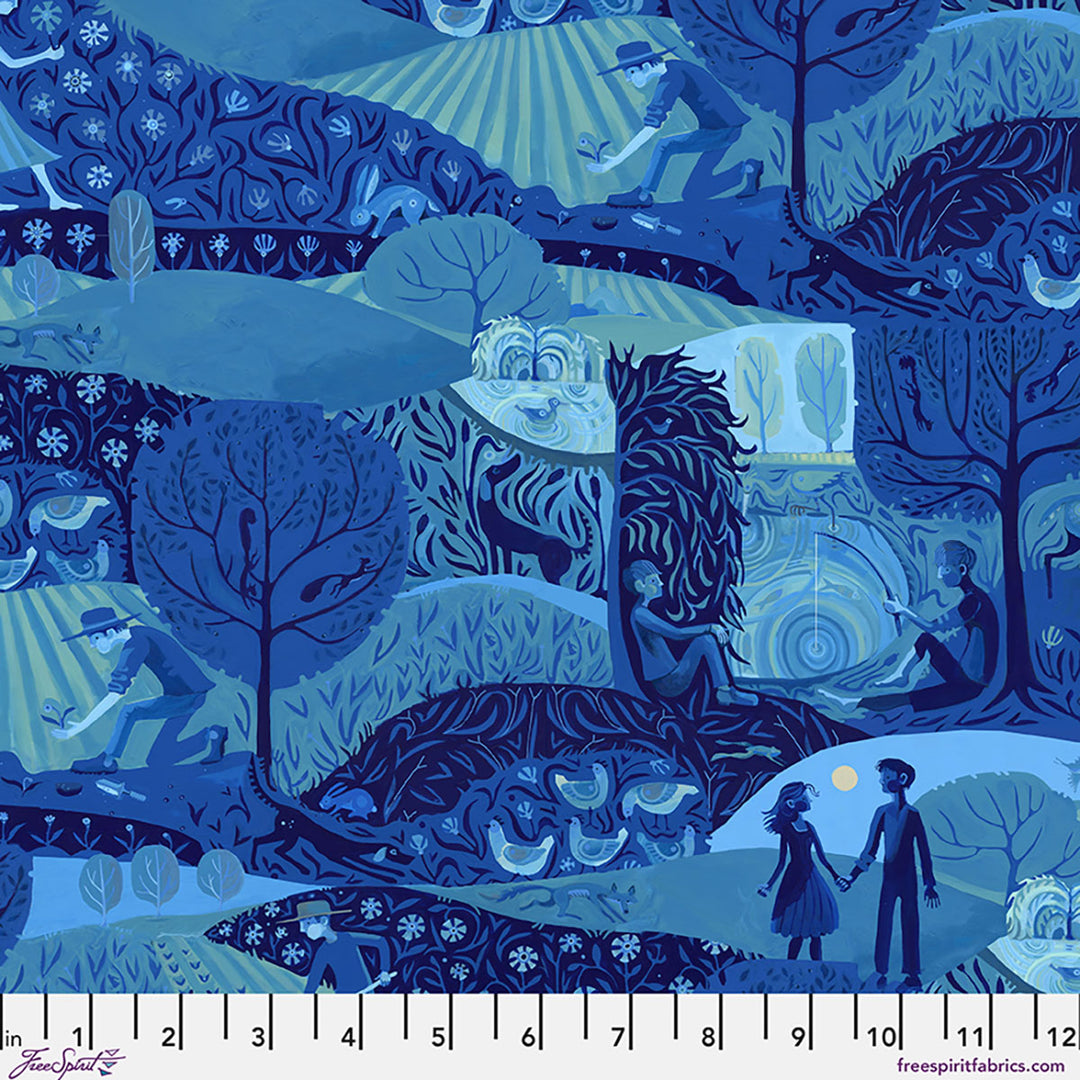 Azul by the 1/4 Yard - Seasons of Azul
