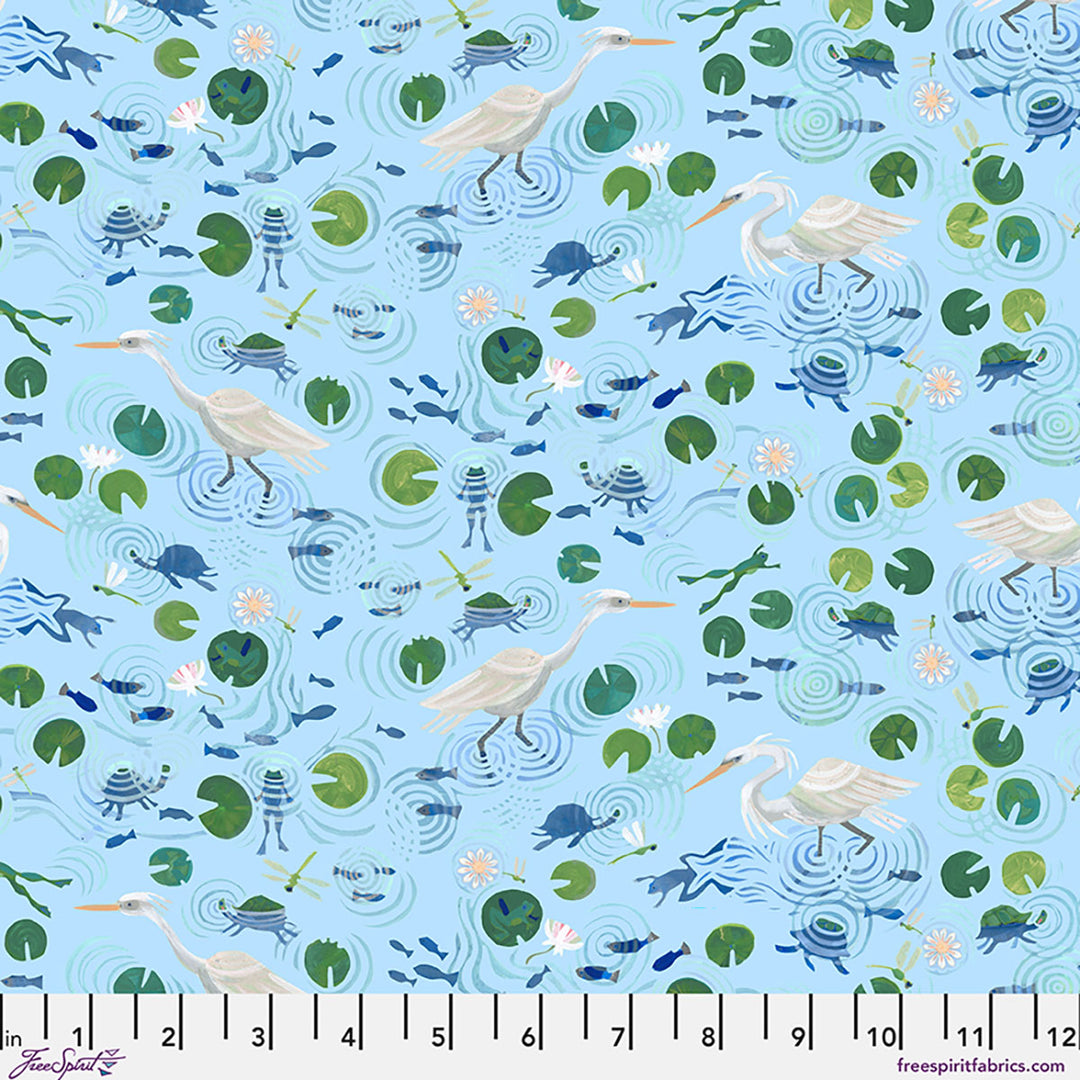 Azul by the 1/4 Yard - Pond Life