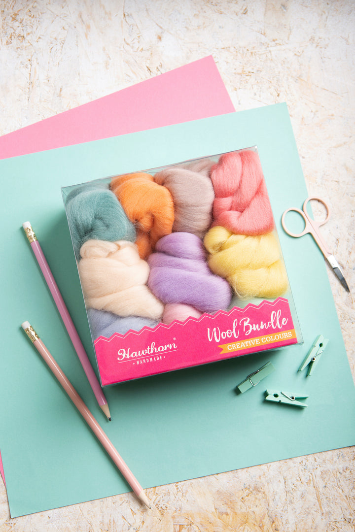 Pastels Bundle Wool Roving