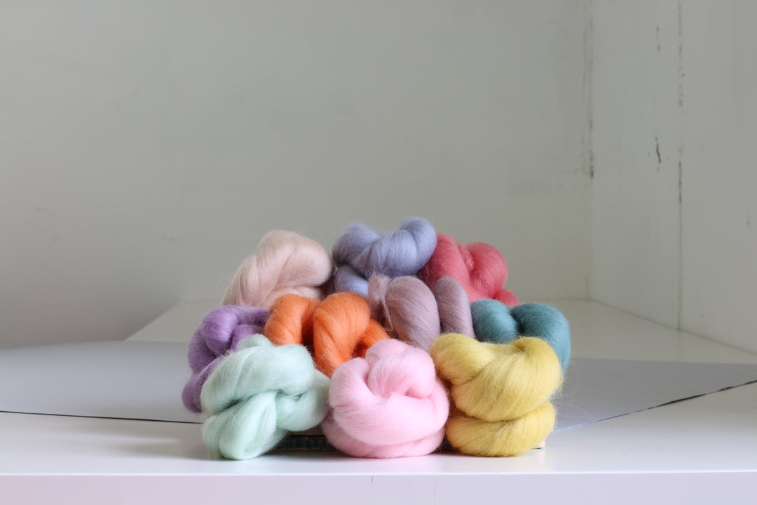 Pastels Bundle Wool Roving