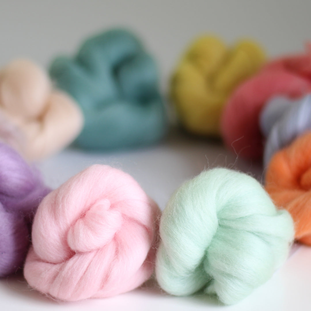 Pastels Bundle Wool Roving