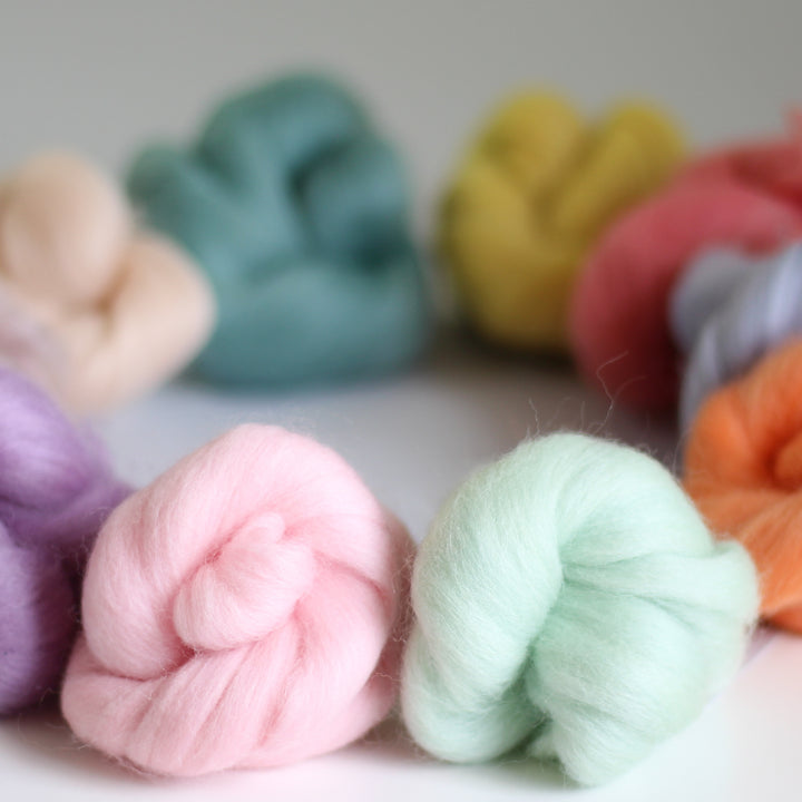 Pastels Bundle Wool Roving