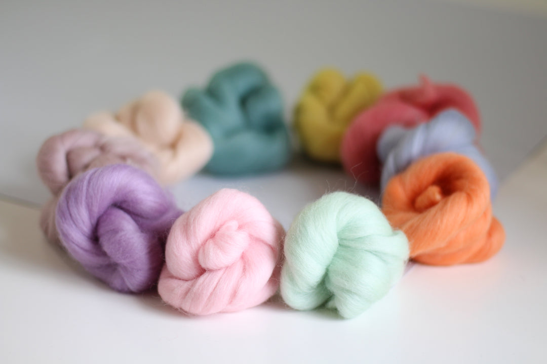 Pastels Bundle Wool Roving