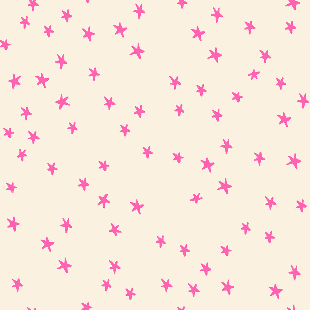 Starry by the 1/4 Yard - Neon Pink