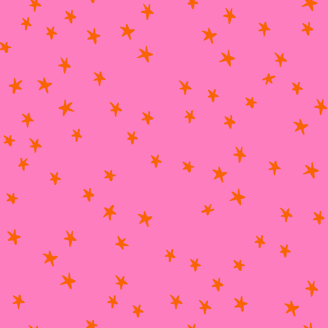 Starry by the 1/4 Yard - Vivid Pink
