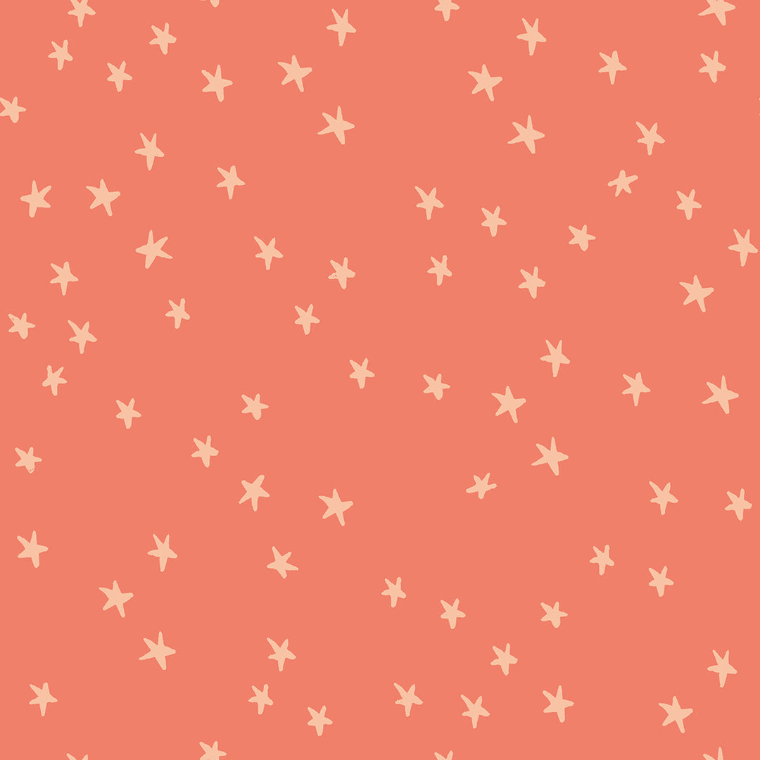 Starry by the 1/4 Yard - Papaya