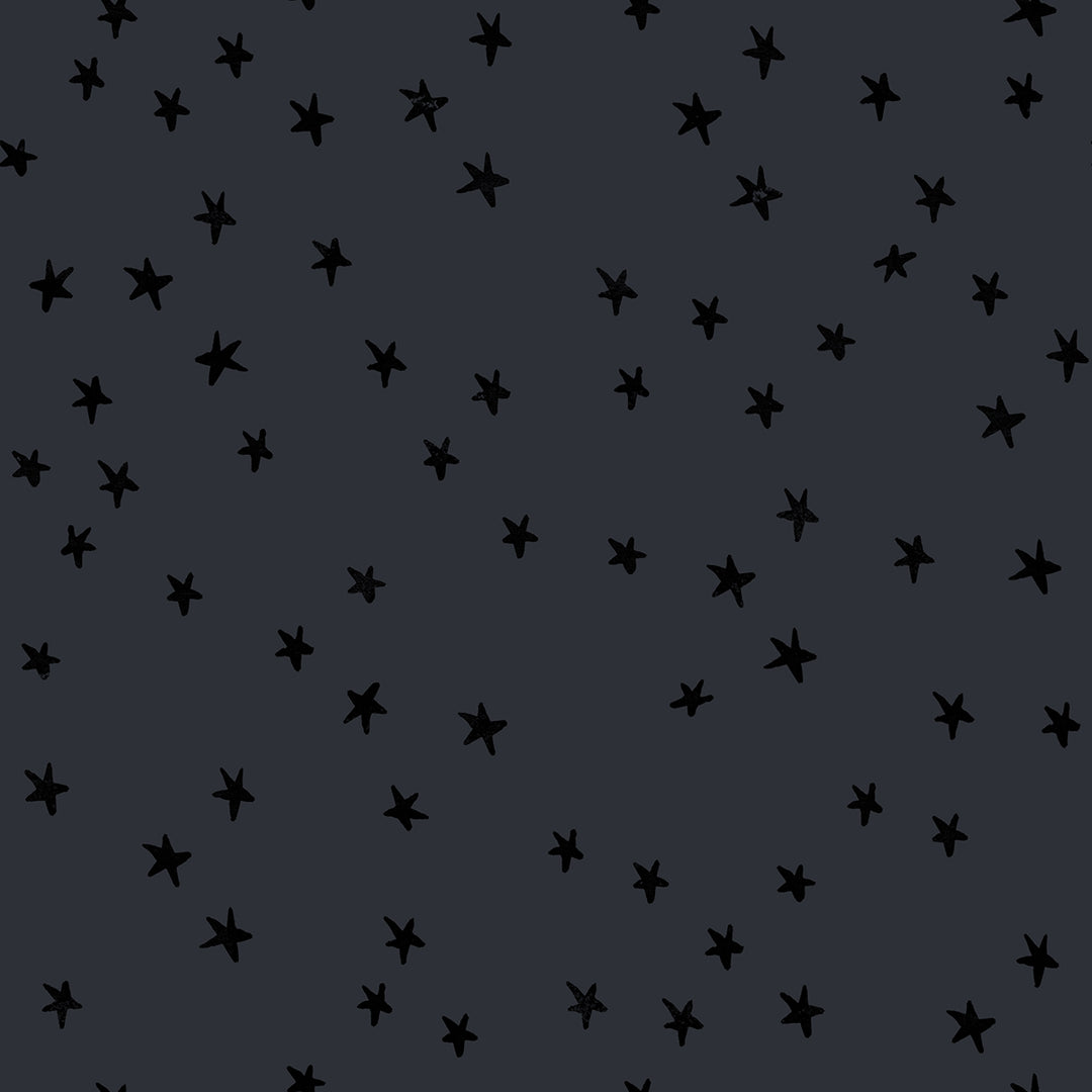 Starry by the 1/4 Yard - Charcoal