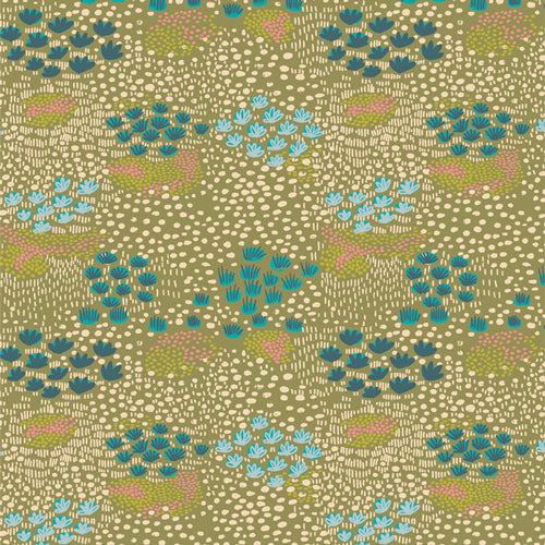 Stillwater Fabric by the 1/4 Yard - Petal Reflections Twilight