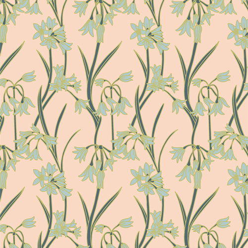 Stillwater Fabric by the 1/4 Yard - Leek Blossom Twilight