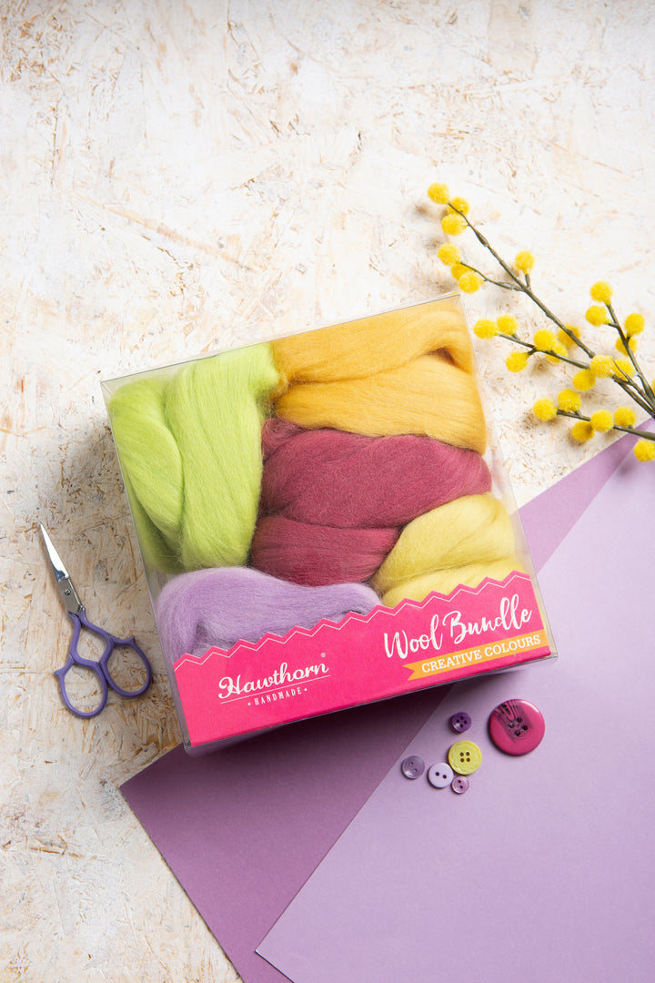 Spring Bundle Wool Roving