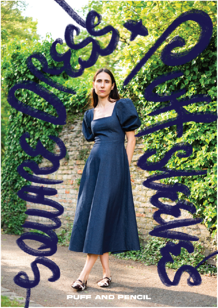 Square Dress x Puff Sleeves Pattern