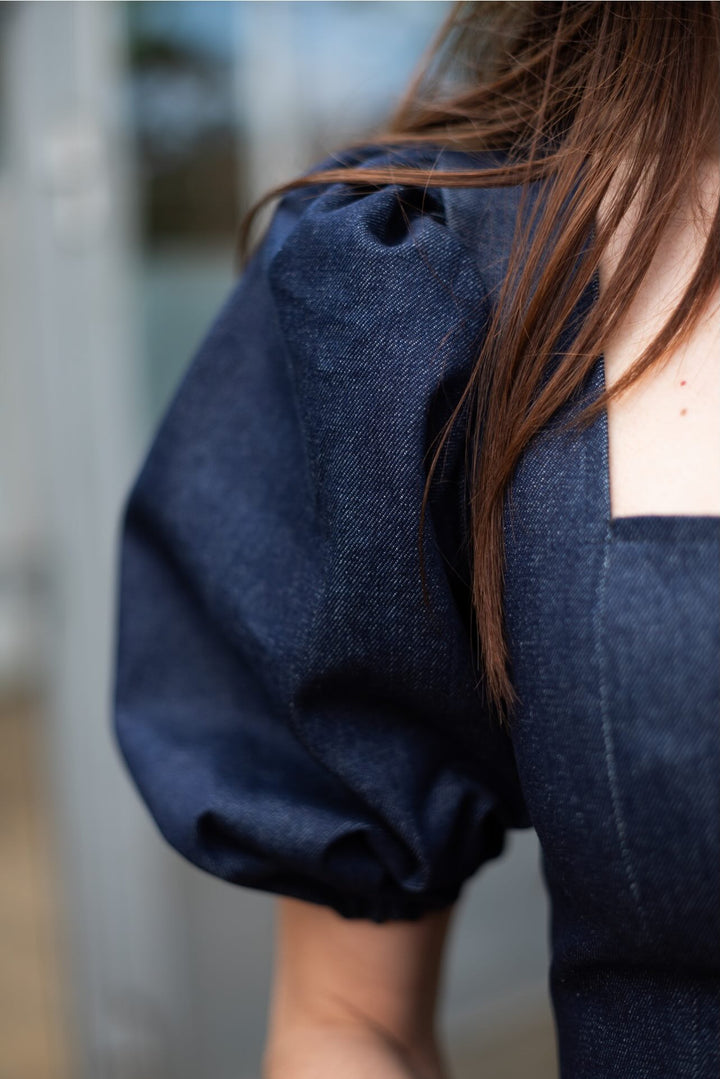 Square Dress x Puff Sleeves Pattern