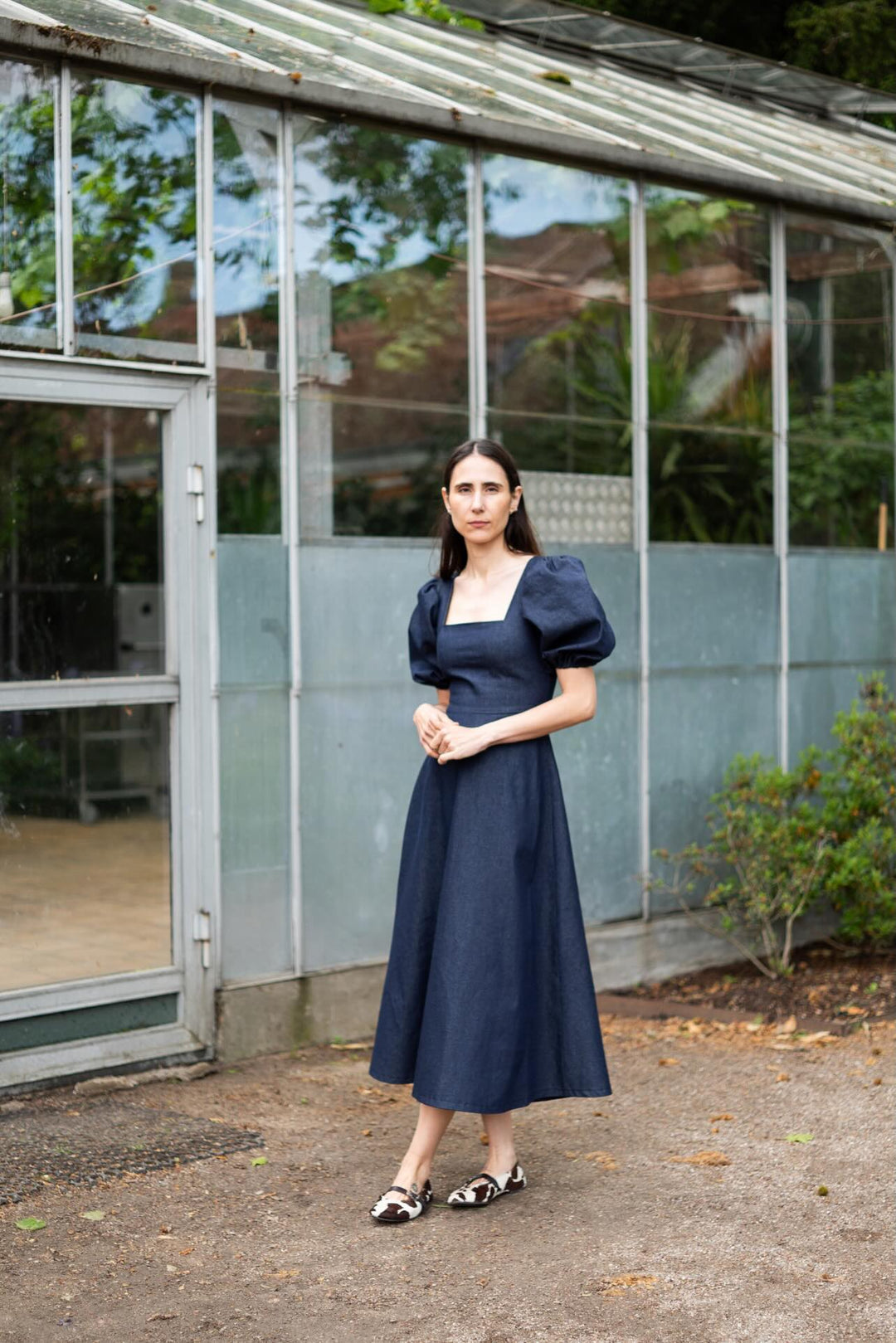 Square Dress x Puff Sleeves Pattern