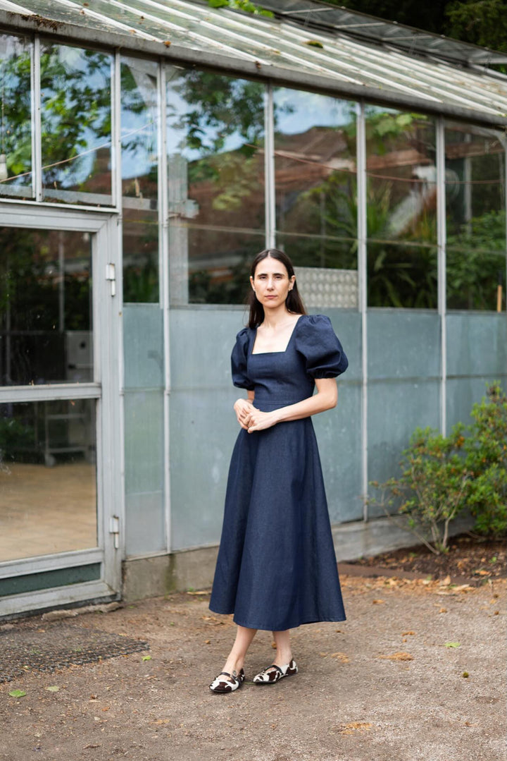 Square Dress x Puff Sleeves Pattern
