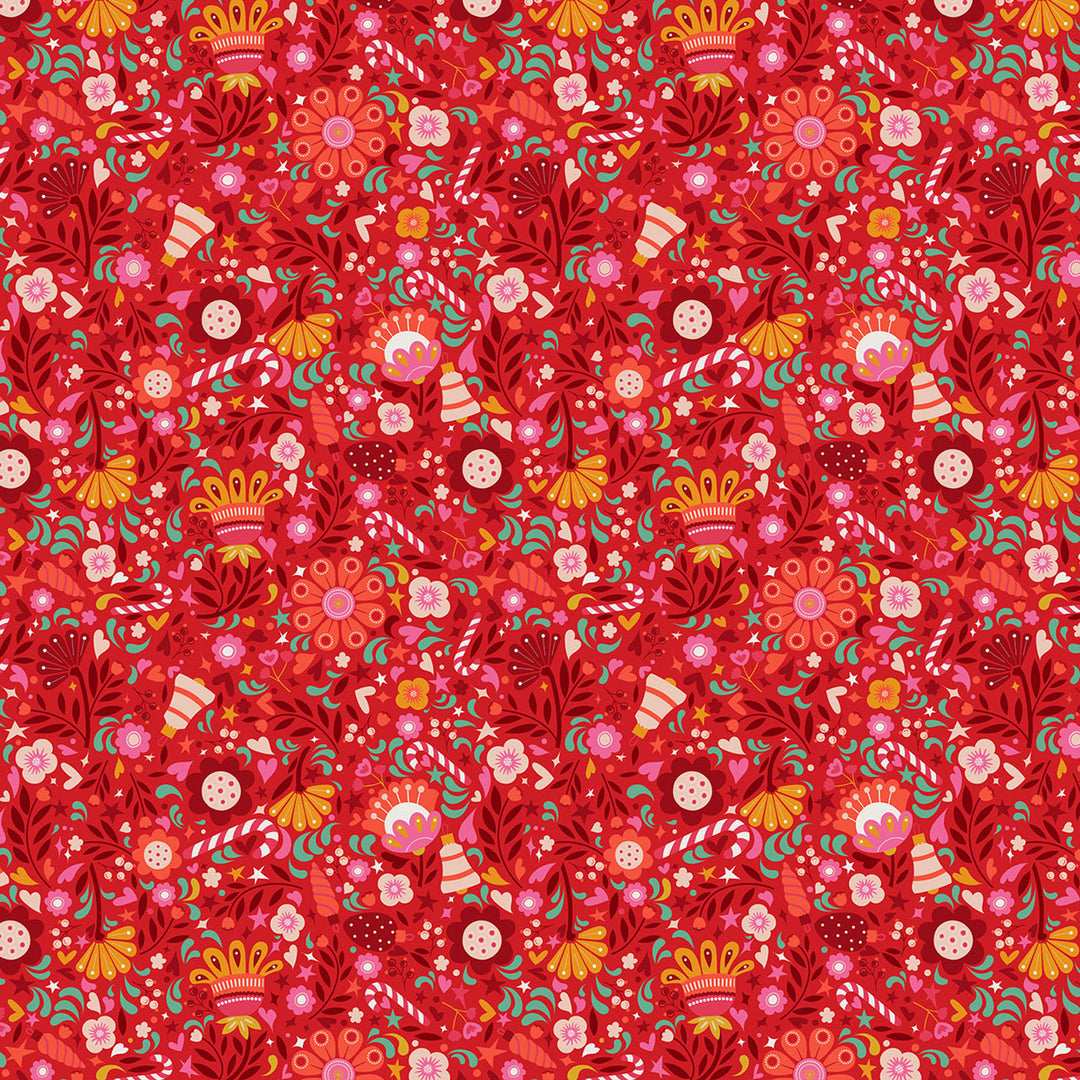 Deck the Halls by the 1/4 Yard - Candy Carnival