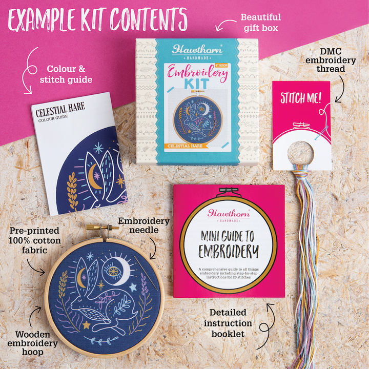 Celestial Deer Mini Embroidery Kit