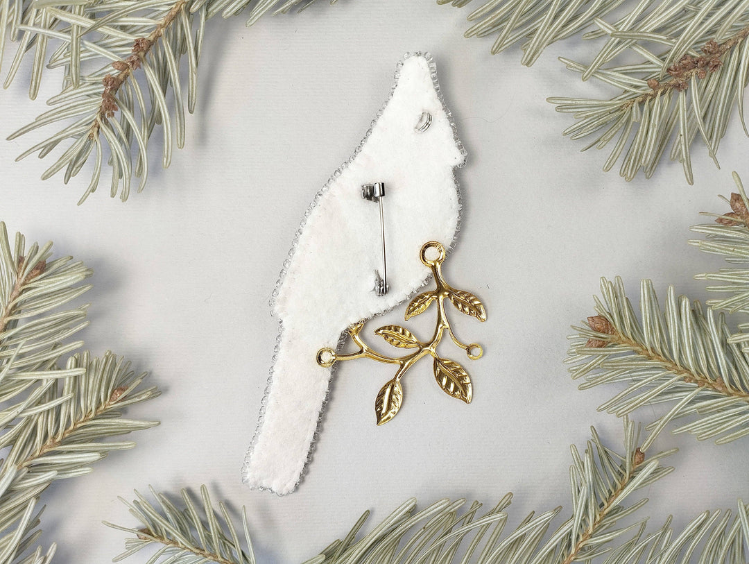 Set Of 5 Forest Bird Brooch Embroidery Kit, DIY Jewelry