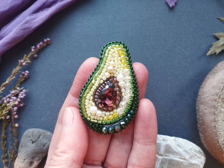 Fruit Bead Embroidery Kit: DIY Needlework Craft (Set of 4)