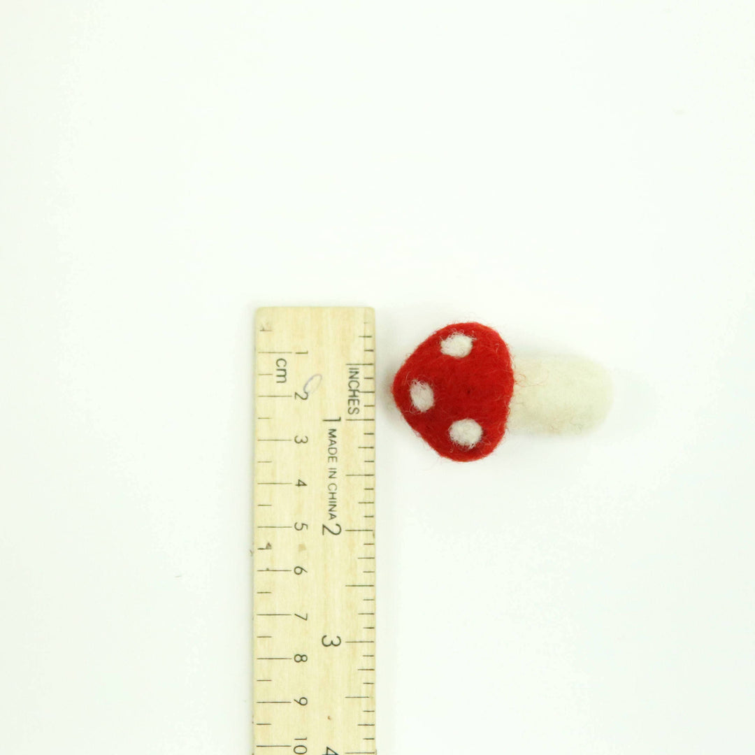 Mini Felt Mushrooms