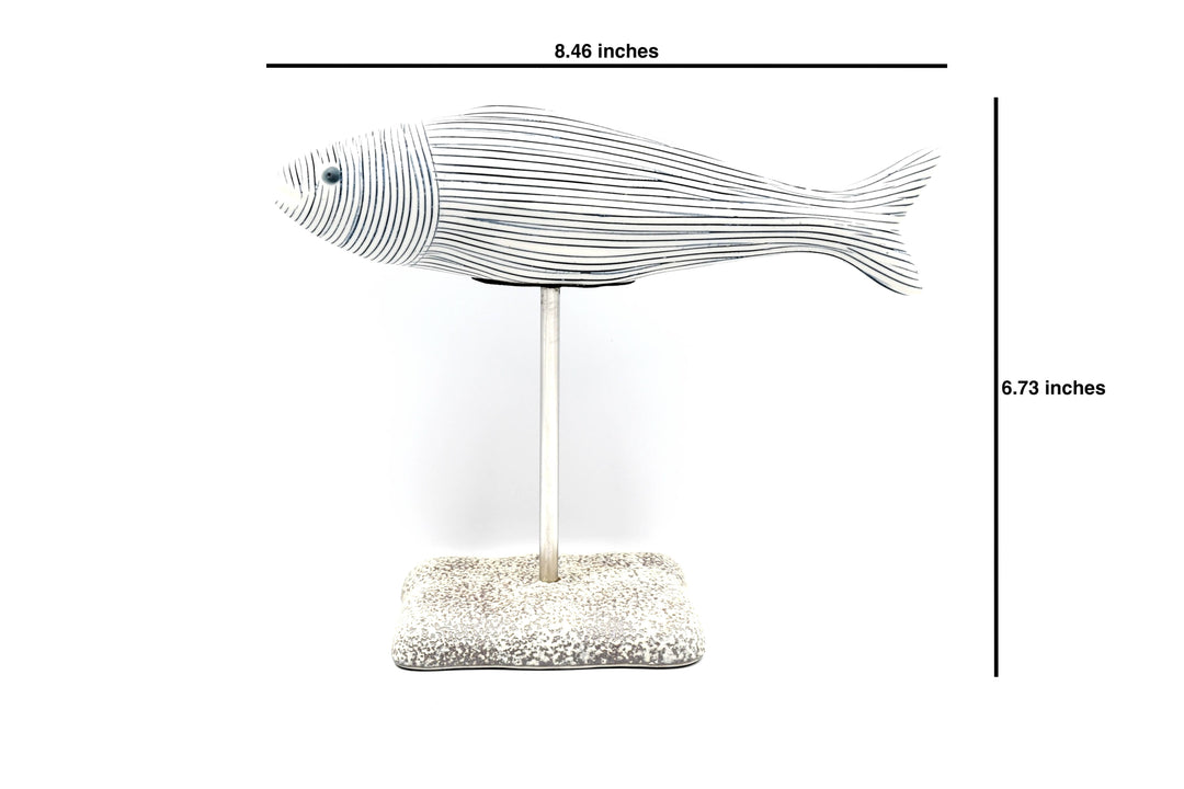 Handcrafted Porcelain Fish Stripe