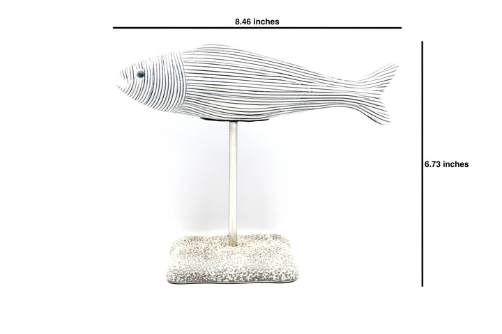 Handcrafted Porcelain Fish Stripe