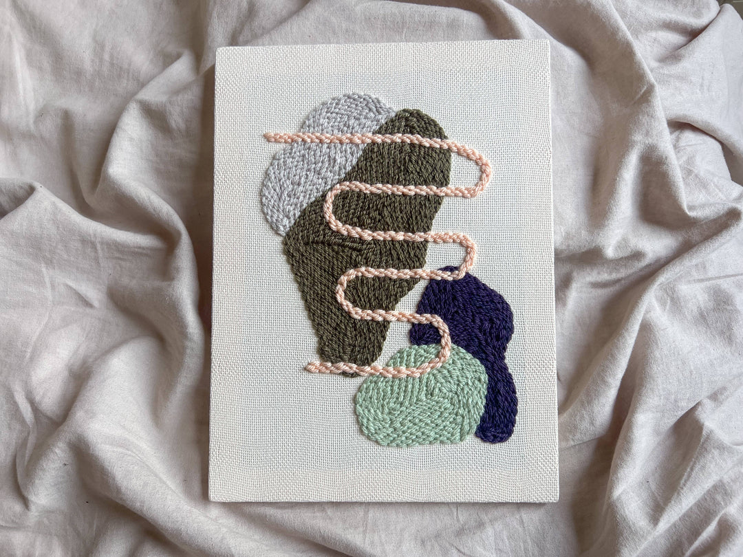 "Pebbles I" - Punch Needle Kit
