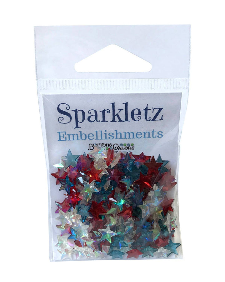 Patriotic Stars - Sparkletz DIY Craft Embellishments